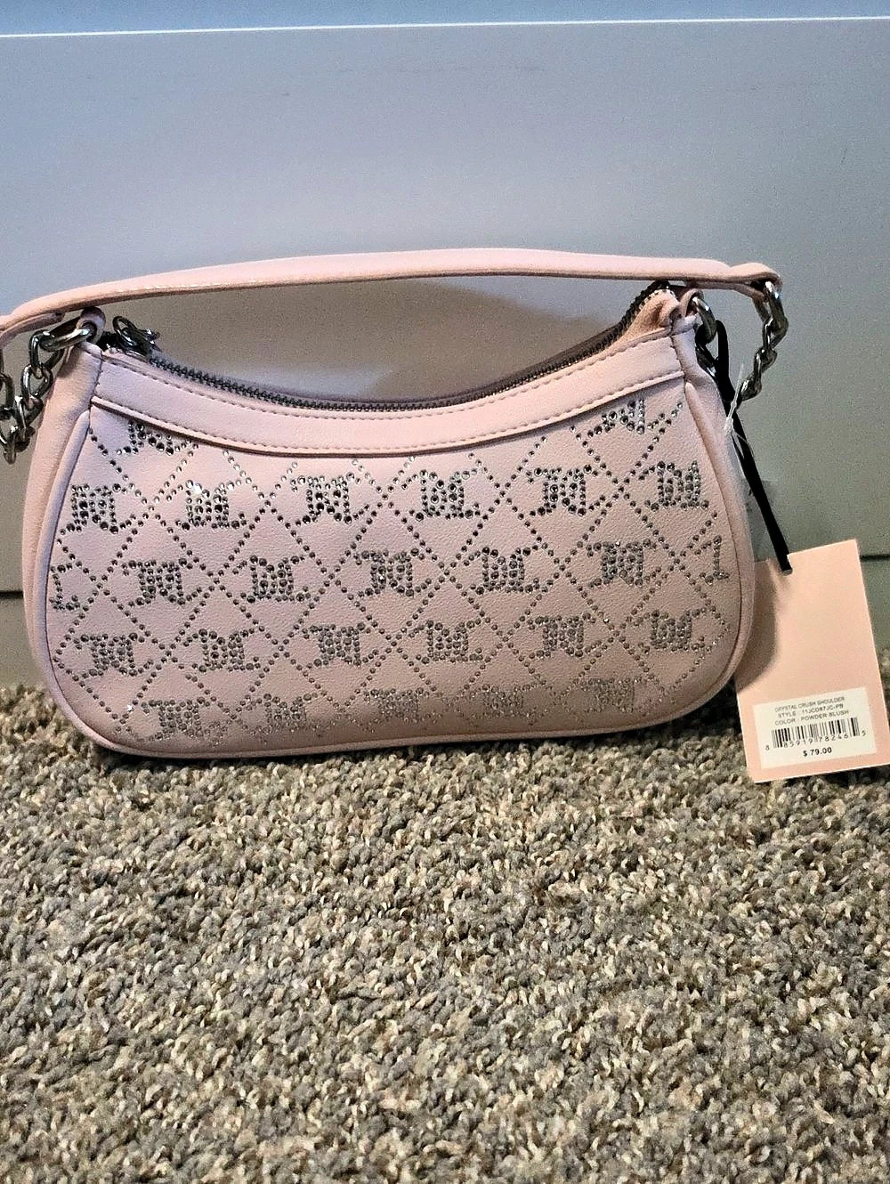 Juicy Couture Crystal Crush Shoulder Bag Pink NWT